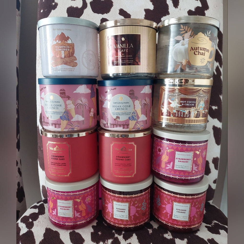 ATTN CRAFTERS 12 EMPTY Bath & Body Works Candle Containers